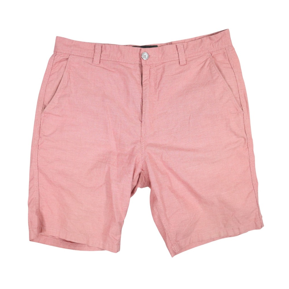 Rodd & Gunn Chino Shorts Mens 34 Coral Pink Textured Cotton Summer Casual Modern
